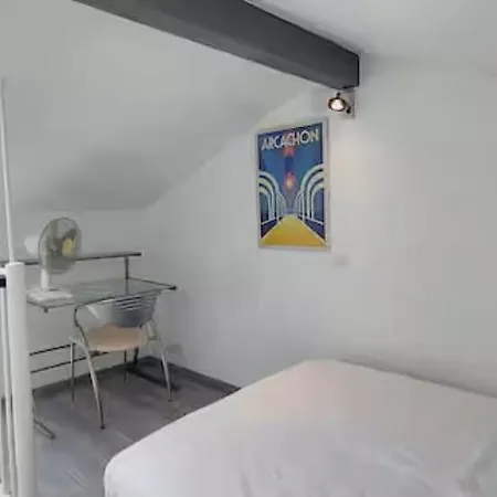 Centre D'arcachon, Maison T2 Avec Mezzanine Et Terrasse Casa de Férias